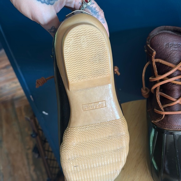 Sperry Brown and Black Rain & Snow Boots Waterproof Leather - Picture 4 of 8